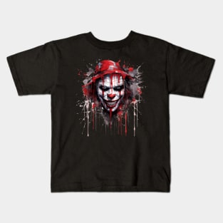 Scary Horror Clown Kids T-Shirt